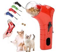 Générique Cat Treat Launcher Gun, Interactive Cat Treat Shooter Gun, Fun Handheld Cat Treat Dispenser Toy, Pet Treat Launcher & Dispenser, Cat Dog Exercise Toy (Red)