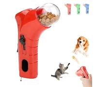 Générique Cat Treat Launcher Gun, Pet Food Dispenser Launchers, Fun Cat Ball Dispenser Gun Toy, Snack Slinger for Dog Exercise Training, Suitable for Households with Pets (Red)