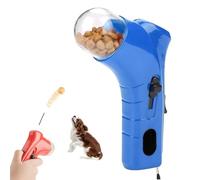 Générique Cat Treat Shooter, Cat and Dog Food Shooter Gun, Handheld Interactive Pet Snack Catapult, Kitten Puppy Exercise Training Feeder for Park Walk Home (Blue)