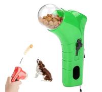 Générique Cat Treat Shooter, Cat and Dog Food Shooter Gun, Handheld Interactive Pet Snack Catapult, Kitten Puppy Exercise Training Feeder for Park Walk Home (Green)