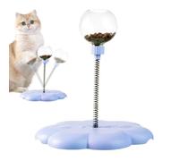 Générique Cat Turntable Toy, Detachable Leaking Ball Toy, 23x26cm Spring Rod Interactive, Funny Food Leak Balls, Pet Treat Dispenser, Rotating Ball Cat Toys, Kitten Entertainment for Cats