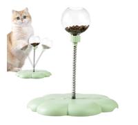 Générique Cat Turntable Toy, Detachable Treat Dispenser with Spring Rod, Interactive Food Leak Balls, Fun Pet Puzzle Toy, Engaging Play 9.06x10.24 inches for Indoor Cats