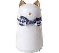 Générique Cat Urn, Handmade Ceramic Cremation Urn for Cat Ashes for Indoor and Outdoor (White-2)