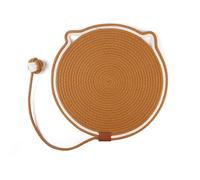 Générique Cat Wall Scratcher, Round Scratch Pad with Hanging Ears, Cotton Twine Cats Toy and Furniture Protector, Cozy Bed for Couch Or Sofa, Essential Cat Accessory for Play and Rest, 43cm