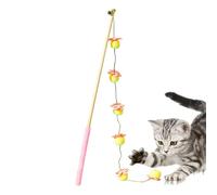 Générique Cat Wand Toy - Cotton Rope 40cm | Interactive Self Play Fruit Design Stick, Cat Stick Toy | for Indoor Kitten Play Bird Fish Mouse Boredom Relief Exercise Training Toys