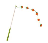 Générique Cat Wand Toy - Interactive Fruit Design Stick, Self-Play Entertainment for Kittens, Teaser Rod with Dangling Elements | Indoor Fun Activity for Birds Fish Mice Feline Exercise