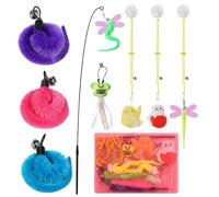 Générique Cat Wand Toy, Kitten Toys, Agility Training Safe Materials Action Stress Gentle Engagement Flexible Motion, Toy for Cats, 13.78x5.91x1.18inches