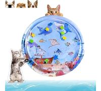 Générique Cat Water Bed Play Mat, Water Sensory Play Mat for Cats, 25 In/40 in Pet Sleeping Mats for Summer, Cooling Pet Aquatic Sensory Sleeping Bed with Air Pump, Indoor and Outdoor (40in B)