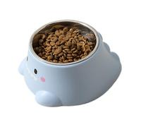 Générique Cat Water Bowl, Tilted Dog Dish, 7.48x6.02in Non Slip Pet Feeding, Weighted Design, Spill Proof Feature for Outdoor Use, Senior Pets, Puppies, Kittens, Travel, Camping