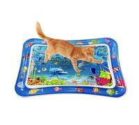 Générique Cat Water Mat, Anti-Scratch Sensory Play Pad Kittens, 26.77x18.9 inches, Cooling Aqua Mat, Summers Fun, Interactive Enrichment Toy, Durable Splash Pool for Indoor Outdoor Pet
