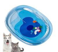 Générique Cat Water Mat, Dog Cooling Pad, Fish Sensory Game, Leakproof PVC, Portable Splash- Design, Crate Bed Floor Indoor Outdoor, 30.71x24.02x0.39