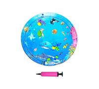 Générique Cat Water Play Mat, Sensory Inflatable Pad with Air Pump, Interactive Toy for Kittens, Puppies, and Toddler, Floor, Sofa, Balcony, Courtyard, and Hot Weather Fun, 39.37 inches