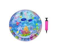 Générique Cat Water Play Mat, Water Bed with Inflatable Pump, Pet Cooling Cushion Thickened Baby Crawling Pad, Sturdy Floor Boredom for Daily Travel Hot Weather Home Outdoor