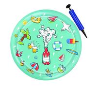Générique Cat Water Sensory Play Mat, Pet Cooling Cushion, Interactive Water, Sturdy Splash Pad Design, Enrichment Toy for Pool, Playground, Outdoors, Indoors, Gym Use, 39.37 inches