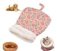 Générique Cat Winter Sleeping Bag, Cat Sleeping Bag, 360°Wrap Comfortable Pet Snuggle Sack, Soft Plush Large Cat Sack Self Warm Cat Bed for Dog, Cat, Winter Warm Sleeping Bag, Plush Soft Pet Bed (E)