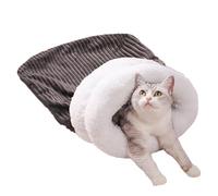 Générique Cat Winter Sleeping Bag - Sleeping Bag Bed for Cats | Soft Plush with Semi Enclosed Design, Cozy Pet Cave Bed for Kittens Puppies Small Dogs Up to 8kg, 55x45cm