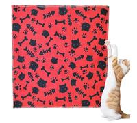 Générique Cat Wrap for Cutting Nails, Anti-Escape Soft Blanket,35x35cm/13.78x13.78 inches 50g Anti-Bite Cat Restraint, Anti-Escape Grooming Vet Visit Multifunctional for Nail Clipping,