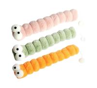 Générique Cataire 3 Pièces Chenille Peluche Jeux Interactifs | Set à Mâcher Cataire Pour Chaton Petit Moyen Jouer Coup de Patte Mâcher Enrichissement Ennui
