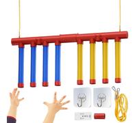 Générique Catching Sticks Game - 45x25x1cm ABS | Catching Reaction Training Game | Hand Eye Coordination Toy | Remote Adjustable Speed Reaction Stick Set for Kids Adults Indoor Outdoor Play