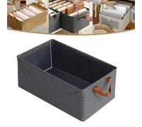 Générique Cation Multi-Functional Folding Wardrobe, Closet Steel Frame Fabric Storage Drawers, Foldable Jeans Organizer for Closet, Ultra Space Clothes Drawer Organizer Closet with Handle (Grey)