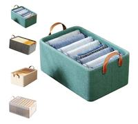 Générique Cation Multi-Functional Folding Wardrobe, Pickelect Foldable Wardrobe Storage Boxes, Ultra Space Clothes Drawer Organizer Closet with Handle,Bedding/Toys (Green,1Pcs)