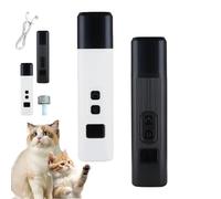 Générique Catlabo Safe Cut, 2026 New Catlabo Cat Nail, Two Adjustable with 360° Grinding Settings, Low-Vibration Ultra-Quiet, Enough for Thick Claws for All Kinds Pets (Black+White)