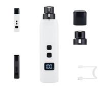 Générique Catlabo Safe Cut Cat Nail Trimmer, 2 Adjustable 360° Grinding Settings, Ultra-Quiet Under 40dB Low-Vibration, Suitable for All Sized Cats & Dogs (Black,+2 Head)