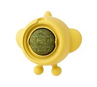 Générique Catnip Balls for Cats, Interactive Chewing Toy, Wall-Mount Energy Ball, Natural Teeth Cleaning Aid, Edible Cat Treat, Made of Safe PP Material, 3.31x3.07x1.54in