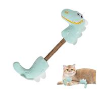 Générique Catnip, Chat avec Catnip - Little Dinosaur Teaser Wand Pluce - Accessoires de Divertissement intérieur résistants aux morsures, bâtons de Dentition, Boule de mât