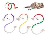 Générique Catnip-Infused Organic Cotton Chew Rope Toys for Cats, Cat Chew Ropes with Catnip, Cat Toy Self-Entertainment Artifact to Teeth Cleaning for Indoor Kittens (A)