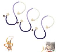 Générique Catnip-Infused Organic Cotton Chew Rope Toys for Cats, Cotton Cat Chew Ropes Toy & for Teeth Cleaning with Catnip, for All Breeds 28 inches String (3PCS*B)