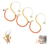 Générique Catnip-Infused Organic Cotton Chew Rope Toys for Cats, Cotton Cat Chew Ropes Toy & for Teeth Cleaning with Catnip, for All Breeds 28 inches String (3PCS*C)