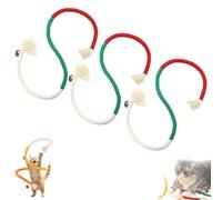 Générique Catnip-Infused Organic Cotton Chew Rope Toys for Cats, Cotton Cat Chew Ropes Toy & for Teeth Cleaning with Catnip, for All Breeds 28 inches String (3PCS*A)