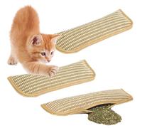 Générique Catnip Pillow,Atural Sisal Catnip Kicker Pillow,Catnips Chew Toy, Natural, Safe Tooth Cleaner for Indoor Cats (2 PCS)