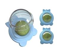 Générique Catnip Toy Ball, Cat Teeth Cleaning Toy, Creative Silvervine Rotatable, Excellent Lick Catnip Entertainment, Healthy Fun Tool for Cats, 2.17x1.77x1.85 inches