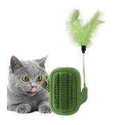 Générique Catnip Toy Balls for Wall, Groomer Scratcher Brush Toys, 14x14x4 inches, Teaser Stick, Edible Chew Toys, Wall Corner Brushes for Cat Cleaning, Massage, and Shedding