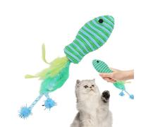 Générique Cats Fish Toys - Interactive Teaser, Colorful Entertainment Supplies for Exercising, Portable Cat Base, Solid Polymer Frame with High-Gloss Finish, Cat Accessory Support Hub for Playing