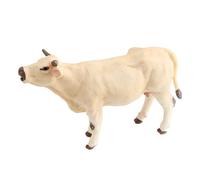 Générique Cattle Figurine Animal Model - PVC 13.5x7.8x4cm | Cow Figurine Miniature Farm Animal Toy Garden Miniatures | Educational Collectible Cattle Figurines for Kids Cake Decorations Party Favors