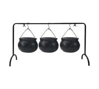 Générique Cauldron Bowl, Candy Pot Server, 5.71x3.94 inches Iron Bucket Container, Decorative Table Piece for Kitchen Dining Porch Outdoor Use Home Events and Themed Treat Presentations