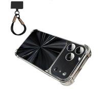 Générique CD-Texture Case Cover for iPhone,Quad-Corner Drop-Proof & Full Camera Protection,Gradient Colors Shockproof Phone Case Shell for iphone 17/16/15 Pro Max (Black, for16)