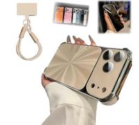 Générique CD-Texture Case Cover for iPhone,Quad-Corner Drop-Proof & Full Camera Protection,Gradient Colors Shockproof Phone Case Shell for iphone 17/16/15 Pro Max (Gold, for15)