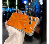 Générique CD-Texture Gradient Color Case Cover for iPhone,Quad-Corner Drop-Proof & Full Camera Protection, Anti-Scratch & Shock-Absorption Phone Case (17 Pro,Orange)