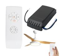 Générique Ceiling Fan Remote Control - 85-240V Fan Light Controller | Remote Control Receiver 3 Speed Universal CeilingFan Light Kit Wireless Controller Home Office Hotel Use