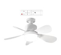 Générique Ceiling Fan, Small Light, Household Cooling Gadget, Intelligent Detachable Fixture, Modern Air Circulator Lamp, Silent Room Appliance, Fan Bulb for Bedroom Kitchen Patio, 20.47x6in