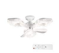 Générique Ceiling Fans With Lights | 3 Wind Settings 3000K-6500K Dimmable
