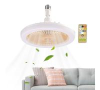 Générique Ceiling Fans With Lights, Bedroom Ceiling Fans With Timer And Remote, 3-Speed Adjustable Cooling Accessory, Perfect For Kitchen, Living Room, Dining Area, Apartment, 9.84x9.84x4.33 In
