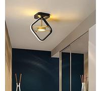 Générique Ceiling Light LED Circle Elegant Style Fashion Black Small Aisle Compatible with Entrance Hallway Kitchen Living Room, plafonnier