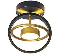 Générique Ceiling Light LED Circle Elegant Style Fashion Black Small Aisle Compatible with Entrance Hallway Kitchen Living Room, plafonnier