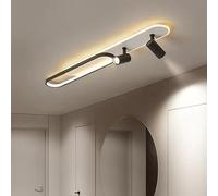 Générique Ceiling Lights With Spotlight Modern Lighting Lamp Black Ceiling Lamp Home Indoor Decor Bedroom Study Room(Black 120cm)