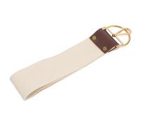 Générique Ceinture de Rasage pour Barbier en Toile Double Couche Beige, Facile à Utiliser pour Affûter et Entretenir les Lames de Rasoir et Couteaux, Maison ou Salon